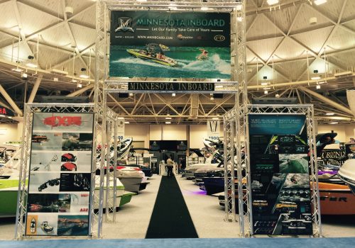 Minnesota Inboard Banners at the Minneapolis Boat Show