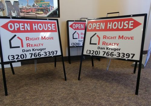 Real Estate A Frame Open House Signs