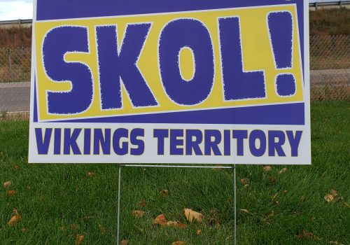 Novelty MN Football SKOL Signs for sale