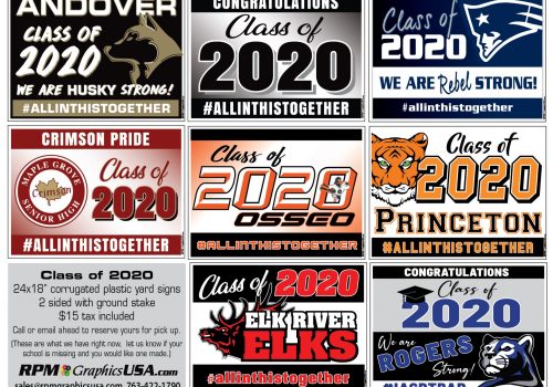 Class of 2020 Graduation Sign Mention in Minnesota Monthly Magazine