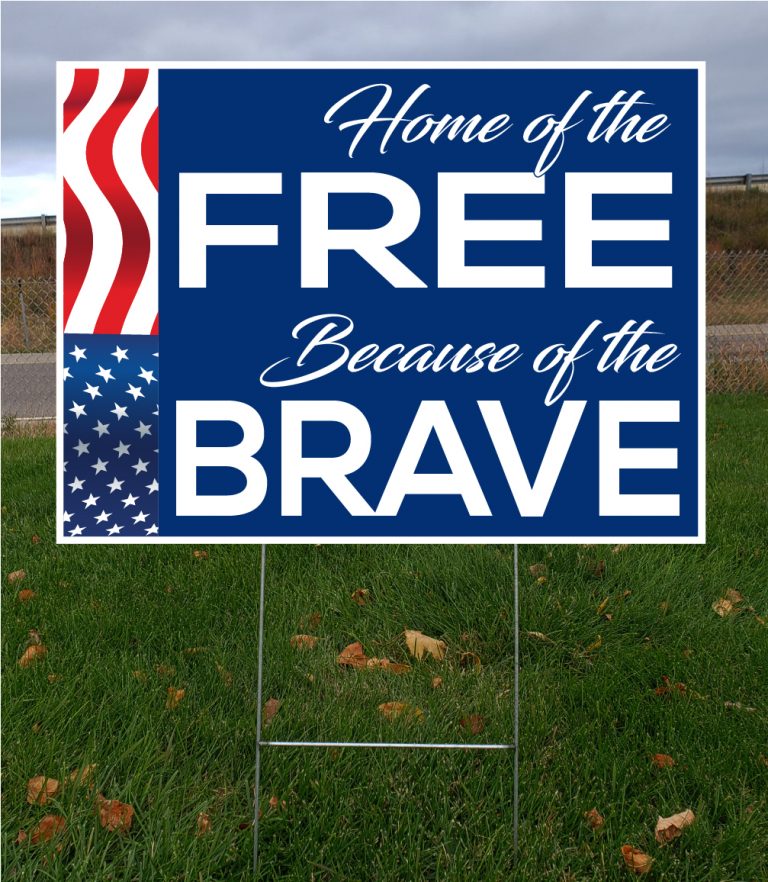 Celebrate Freedom & Home Of The Free Yard Sign - Rpm