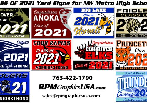 Class of 2021 Graduate Yard signs