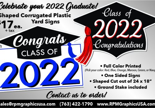 Shaped Graduation Signs for 2022