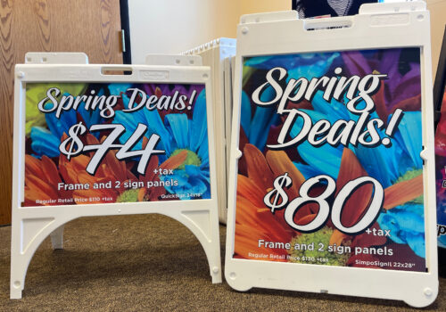 Amazing Spring Plastic A Frame Deals!