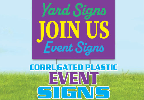 Corrugated Plastic Event Signs