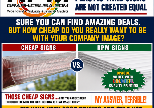 Opaque Yard Signs!